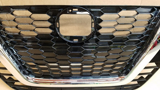 Front Bumper Grille Grill Chrome & Black  W/O Emblem For Nissan Altima 2019-2020