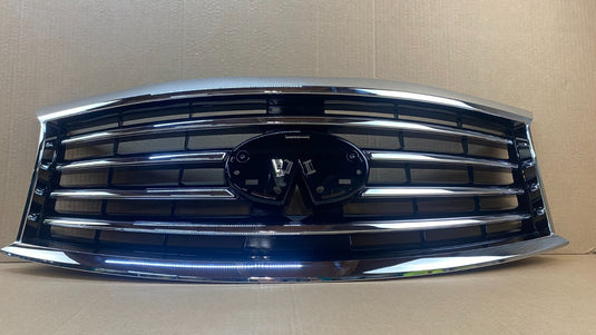 ⭐ FOR 2014-2015 INFINITI QX60 FRONT BUMPER UPPER GRILLE W/O PRE-CRASH W/O EMBLEM