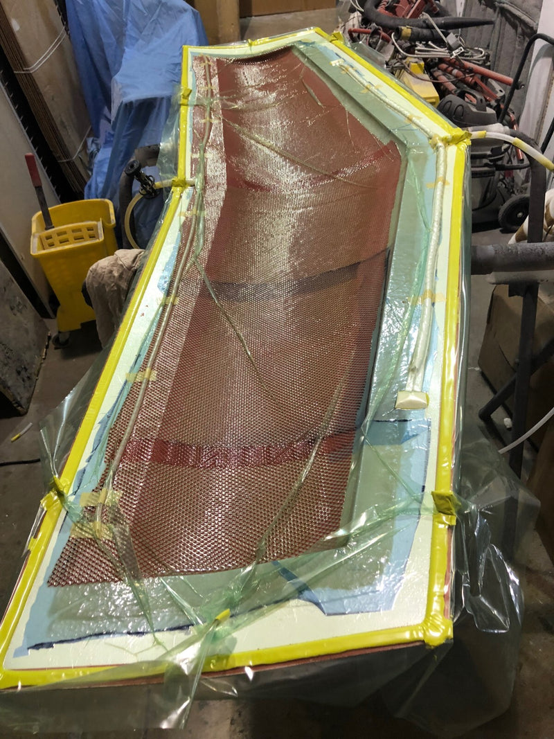Load image into Gallery viewer, Lamborghini Countach Med Rear Wing Complete 9pc FRP Composite No Rust Made USA
