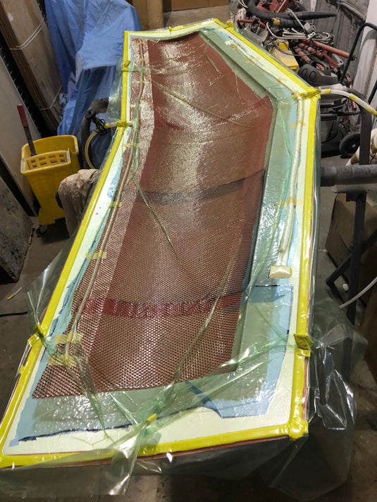 Lamborghini Countach Med Rear Wing Complete 9pc FRP Composite No Rust Made USA