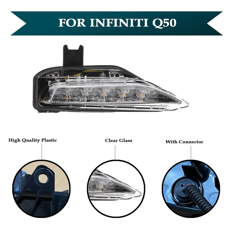 Load image into Gallery viewer, Turn Signal Light Lamp Bumper Mounted Right Passenger For Infiniti Q50 2014-2018
