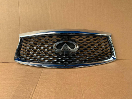 Bumper Upper Grille W/ Camera Option W/O Emblem Front For Infiniti QX60 16 - 20