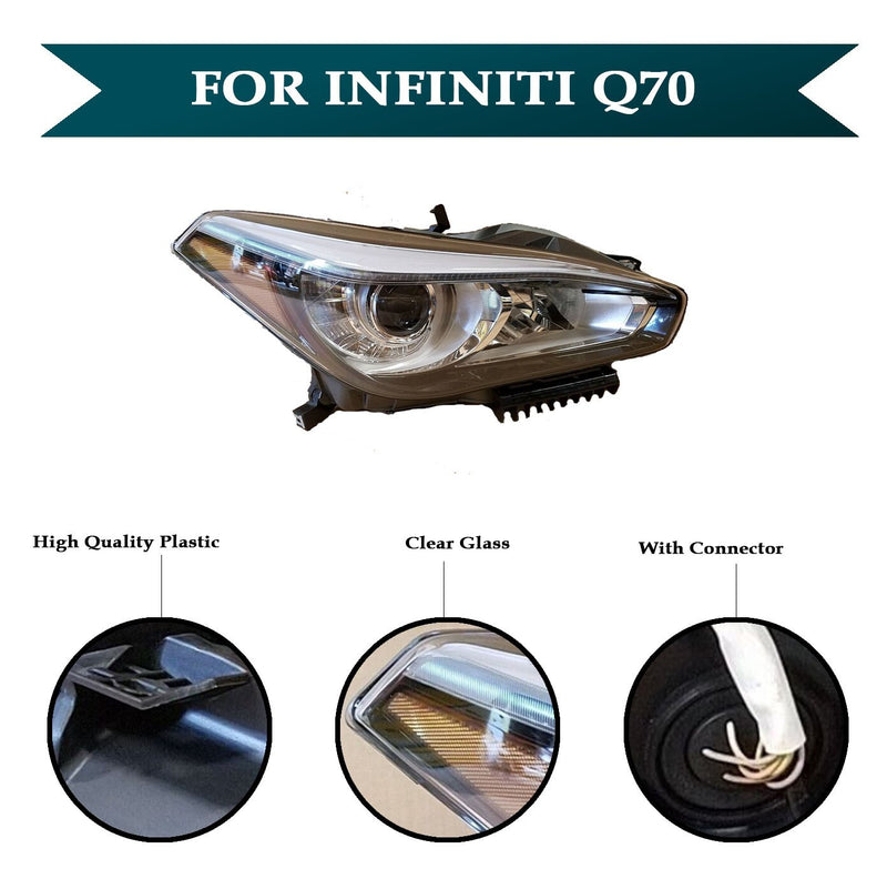 Load image into Gallery viewer, Headlight Headlamp Adaptive W/ AFS Right Passenger Side For Infiniti Q70 15 - 19
