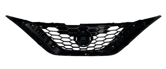 ⭐⭐ FOR 16-19 NISSAN SENTRA FRONT BUMPER UPPER GRILLE CHROME W/O EMBLEM ⭐⭐