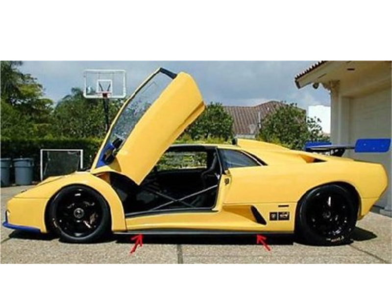 Load image into Gallery viewer, Side Skirt Set GTR Style For Lamborghini Diablo 1990-2001
