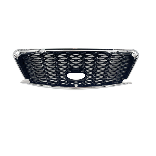 ⭐ FOR 22-23 INFINITI QX60 FRONT BUMPER UPPER GRILLE CHROME SURROUND W/O EMBLEM ⭐