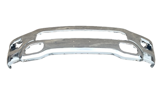 Front Bumper Face Bar Chrome W/ Fog Light Holes For Dodge Ram 1500 2019 - 2024