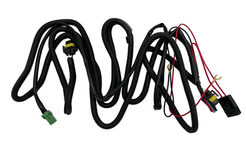 Load image into Gallery viewer, FOR 20-22 VERSA BUMPER LEFT &amp; RIGHT FOG LIGHT LAMP CHROME W/BEZEL + HARNESS PAIR
