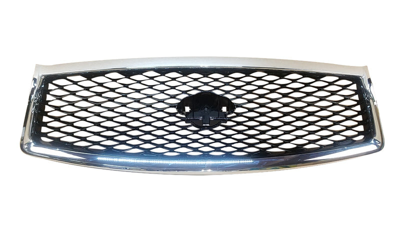 Load image into Gallery viewer, FOR 2014 - 2017 INFINITI Q50 FRONT BUMPER UPPER GRILLE W/O EMBLEM CHROME
