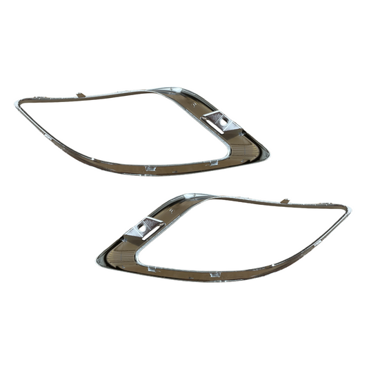 Front Right & Left Side Fog Light Bezel Cover Chrome For Dodge Durango 2014-2020