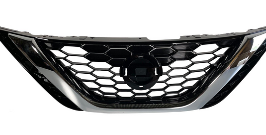 ⭐⭐ FOR 16-19 NISSAN SENTRA FRONT BUMPER UPPER GRILLE CHROME W/O EMBLEM ⭐⭐