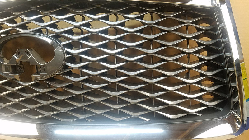 Load image into Gallery viewer, ⭐⭐ FOR 18-21 INFINITI QX80 FRONT BUMPER UPPER GRILLE W/ CAMERA OPTION W/O EMBLEM
