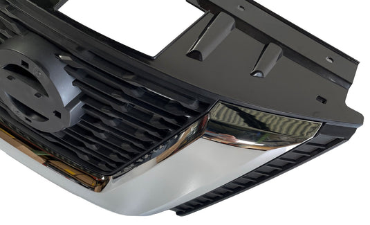 ⭐ FOR 2017-2018 NISSAN ROGUE FRONT BUMPER GRILLE W/ CHROME MOLDING W/O EMBLEM ⭐