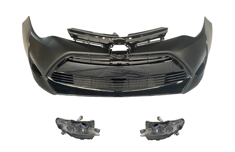 Load image into Gallery viewer, Front Bumper Cover Grille Kit Assembly For Toyota Corolla LE 2017 - 2019
