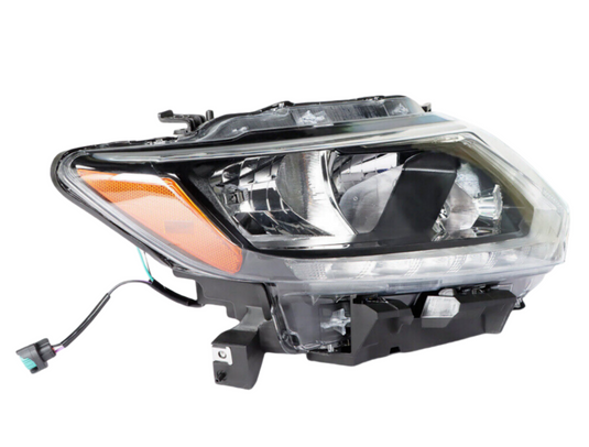 Right Passenger Side Chrome Halogen Headlight Headlamp For Nissan Rogue 14 - 16
