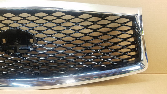 FOR 2014 - 2017 INFINITI Q50 FRONT BUMPER UPPER GRILLE W/O EMBLEM CHROME