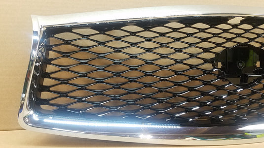 ⭐⭐ FOR 2014 - 2017 INFINITI Q50 FRONT BUMPER UPPER GRILLE W/O EMBLEM CHROME ⭐⭐
