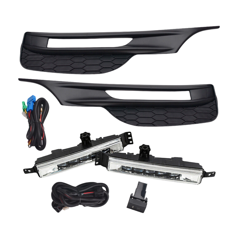 Load image into Gallery viewer, ⭐ FOR 2016-2017 HONDA ACCORD FRONT FOG LIGHTS LAMPS SWITCH BEZELS SET W/CABLES ⭐
