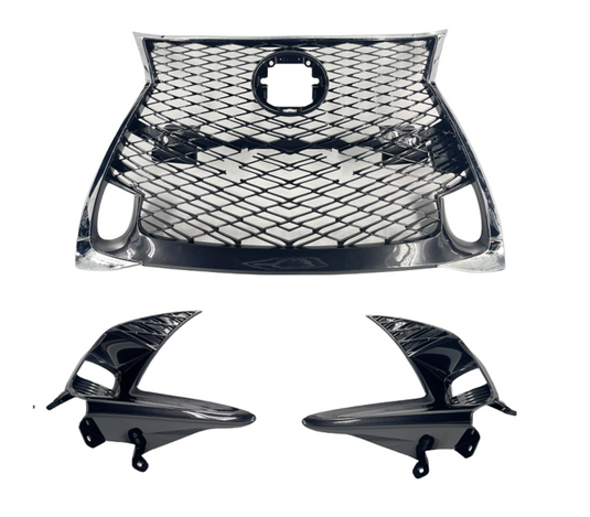 ⭐⭐ FOR 2016-2020 LEXUS GS300 GS450h FRONT BUMPER GRILLE W/FOG LAMP BEZEL COVER⭐⭐