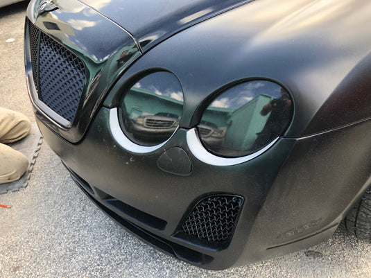 4pcs Lower Headlight Trim/Bumper Filler For Bentley Continental GT Coupe 05-11