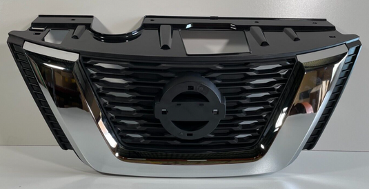 Front Bumper Grille W/ Chrome Molding W/O Emblem Nissan Rogue 2017-2018