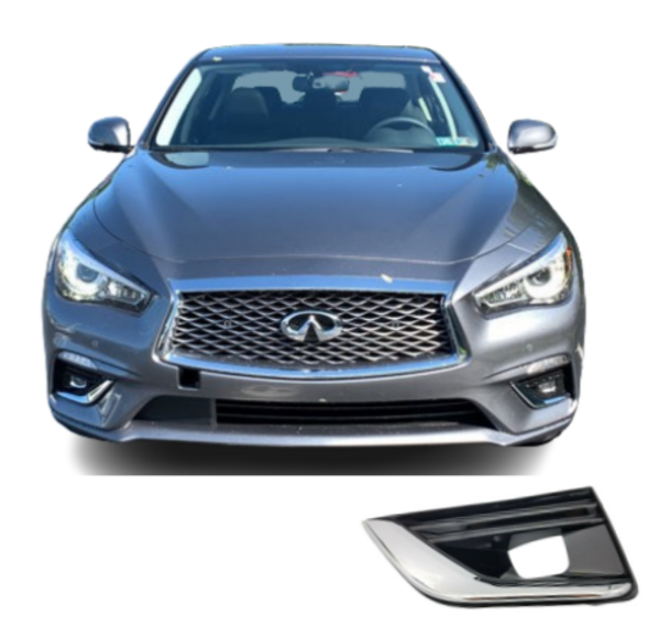 Load image into Gallery viewer, FOR 2018-2020 INFINITI Q50 LEFT DRIVER SIDE FOG LIGHT LAMP BEZEL TRIM COVER

