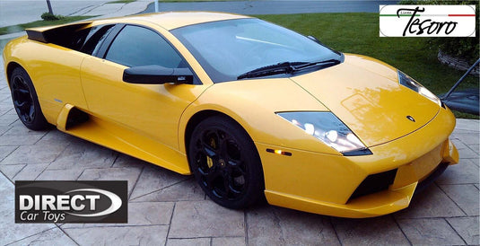 Front Bumper 2pc Spoiler Tesoro Style For Lamborghini Murcielago 2001-2006