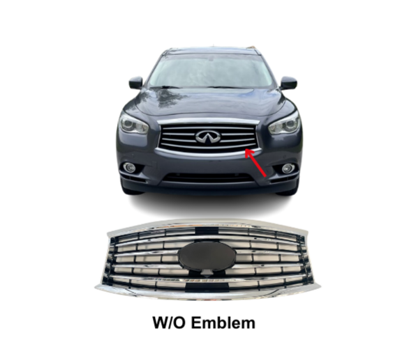 Load image into Gallery viewer, ⭐ FOR 13-15 INFINITI JX35 QX60 FRONT BUMPER UPPER GRILLE W/ PRE-CRASH W/O EMBLEM
