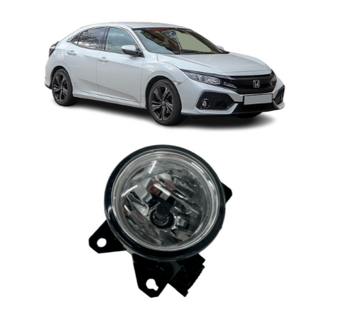 Right Passenger Side Fog Light Lamp Bumper Mounted For Honda Civic 2016-2020