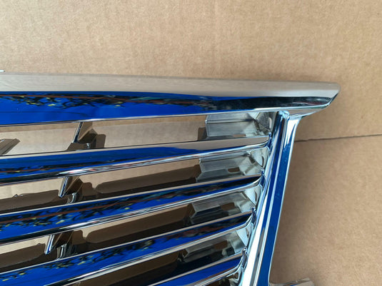 FOR 10-15 INFINITI G25 G37 SEDAN FRONT BUMPER UPPER GRILLE CHROME W/O EMBLEM