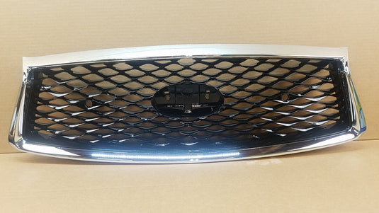 FOR 2018 - 2020 INFINITI Q50 FRONT BUMPER UPPER GRILLE W/O EMBLEM CHROME