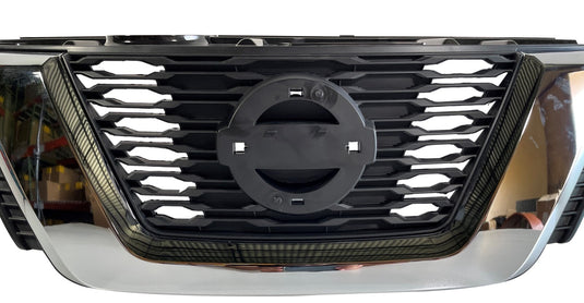 ⭐ FOR 2017-2018 NISSAN ROGUE FRONT BUMPER GRILLE W/ CHROME MOLDING W/O EMBLEM ⭐
