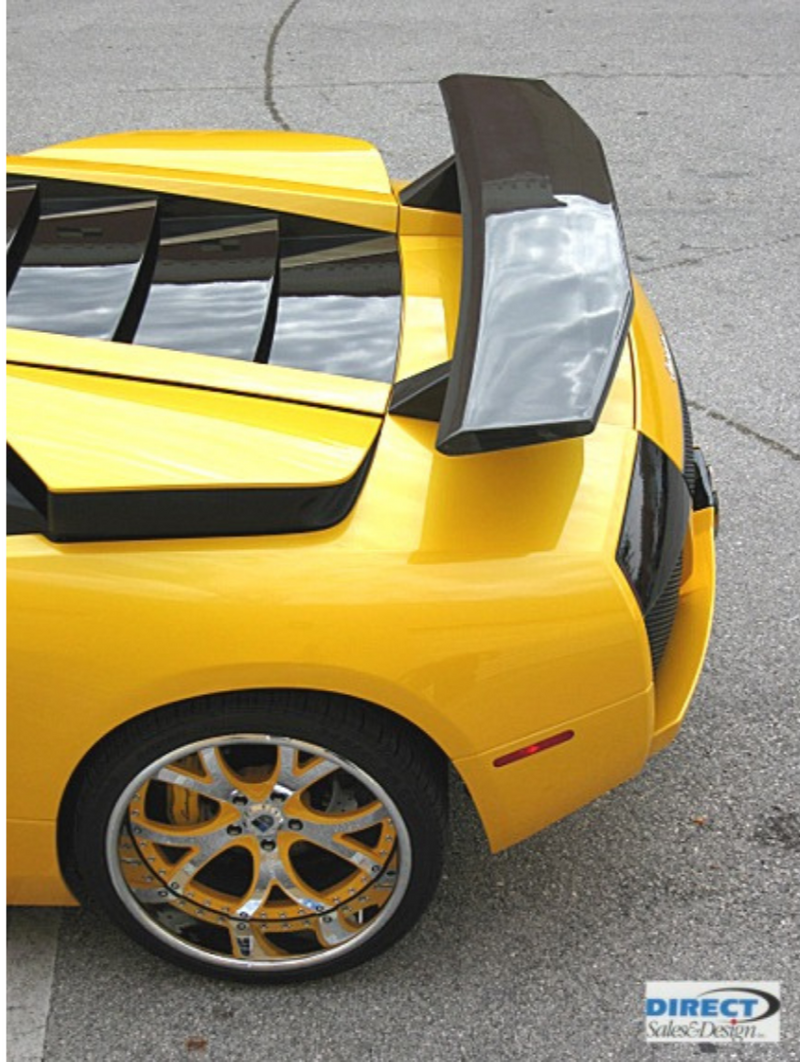 Load image into Gallery viewer, 3pc Rear Wing Spoiler W/O Winglets Miura Style For Lamborghini Murcielago 01-10
