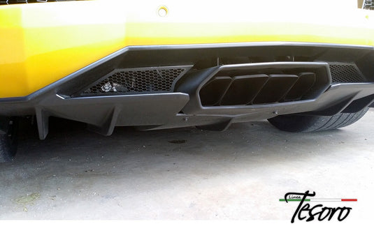 Rear Bumper Diffuser Tuner Style For Lamborghini Aventador 2012-2017