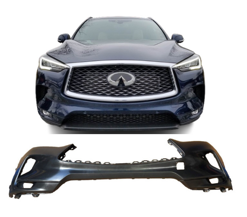 ⭐⭐ FOR 2019 - 2022 INFINITI QX50 FRONT BUMPER COVER W/ PARK SENSOR HOLE ⭐⭐