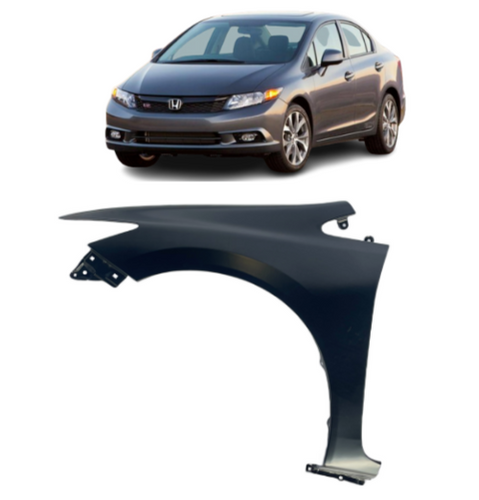 Fender Cover Assembly Front Left Driver Side For Honda Civic 2012 - 2015