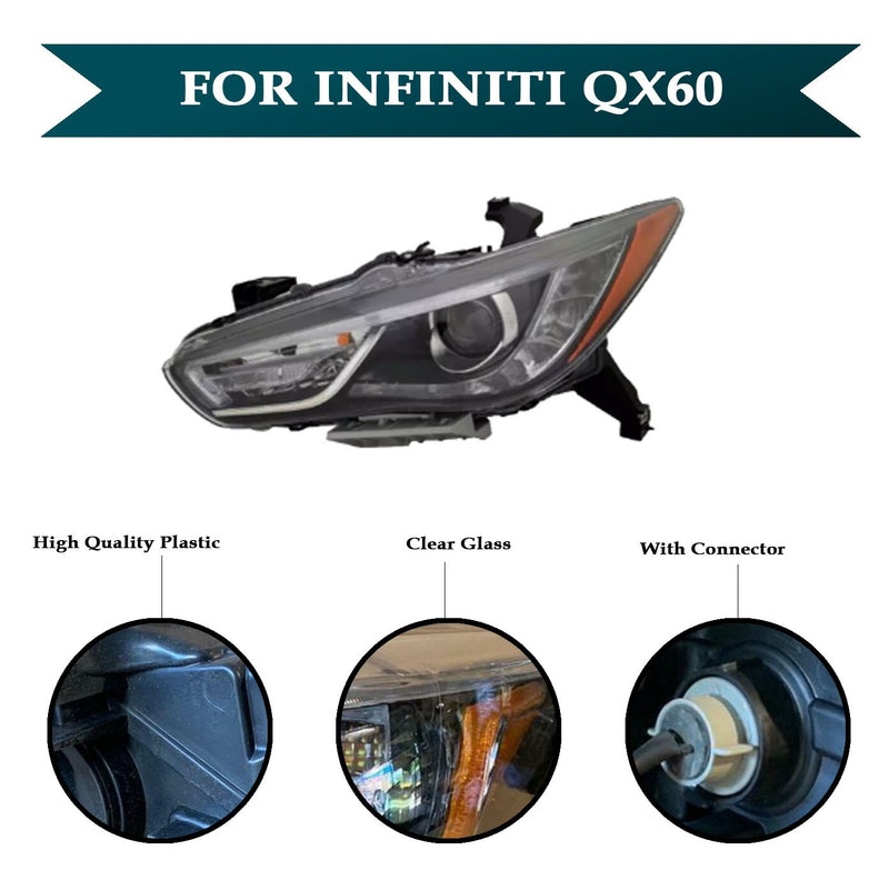Load image into Gallery viewer, Xenon Headlight Headlamp Led Left Driver Side For Infiniti Qx60 2016 - 2019
