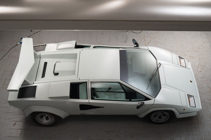 Load image into Gallery viewer, Lamborghini Countach Med Rear Wing Complete 9pc FRP Composite No Rust Made USA
