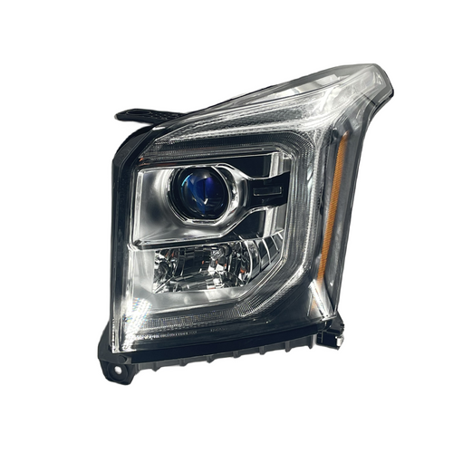 ⭐ FOR 15-17 GMC YUKON XL LEFT SIDE HALOGEN HEADLIGHT W/ LED DRL PROJECTOR LAMPS⭐