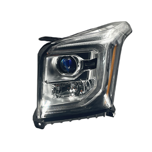 ⭐ FOR 15-17 GMC YUKON XL LEFT SIDE HALOGEN HEADLIGHT W/ LED DRL PROJECTOR LAMPS⭐