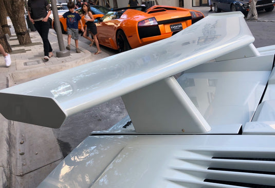 Lamborghini Countach Med Rear Wing Complete 9pc FRP Composite No Rust Made USA