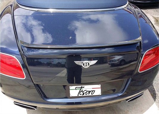 Trunk Lip Spoiler Linea Tesoro Style For Bentley Continental Convertible 2012-17