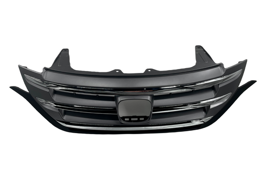 ⭐⭐ FOR 2012 - 2014 HONDA CR-V FRONT BUMPER UPPER GRILLE W/ CHROME TRIM ⭐⭐