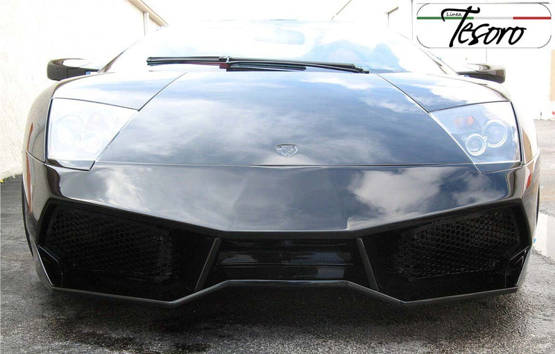 Load image into Gallery viewer, Front Bumper Cover W/ Aluminium Grills LT-v2 Style Lamborghini Murcielago 01-10
