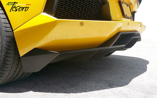 Rear Bumper Diffuser Tuner Style For Lamborghini Aventador 2012-2017