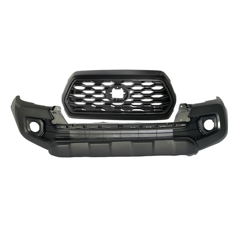Front Bumper Cover Grille Assembly W/ Fog Light Lamp For Toyota Tacoma 2016-2023