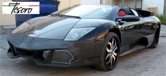Front Bumper Cover W/ Aluminium Grills LT-v1 Style Lamborghini Murcielago 01-10