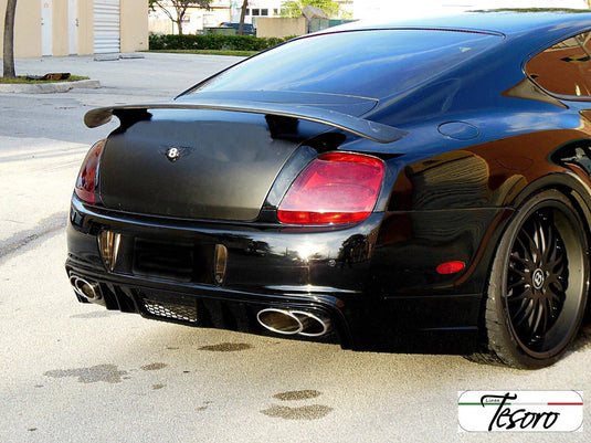 Rear Wing Spoiler Set of 2 Tesoro Style For Bentley Continental Coupe 2005-2011