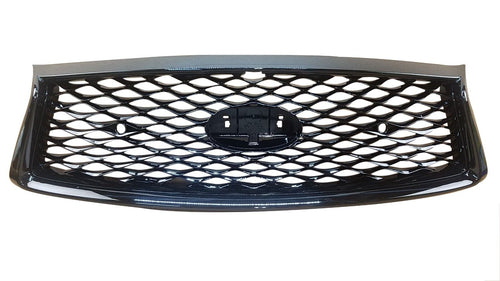 FOR 2018 - 2022 INFINITI Q50 FRONT BUMPER UPPER GRILLE W/O EMBLEM BLACK