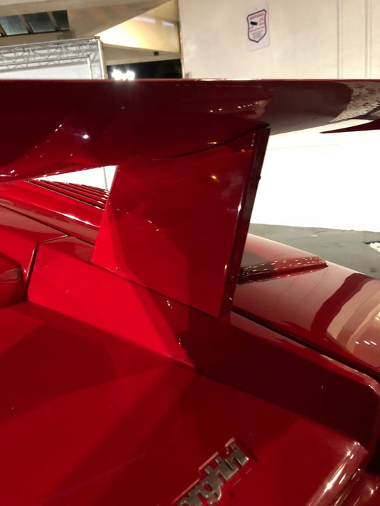 Lamborghini Countach Med Rear Wing Complete 9pc FRP Composite No Rust Made USA